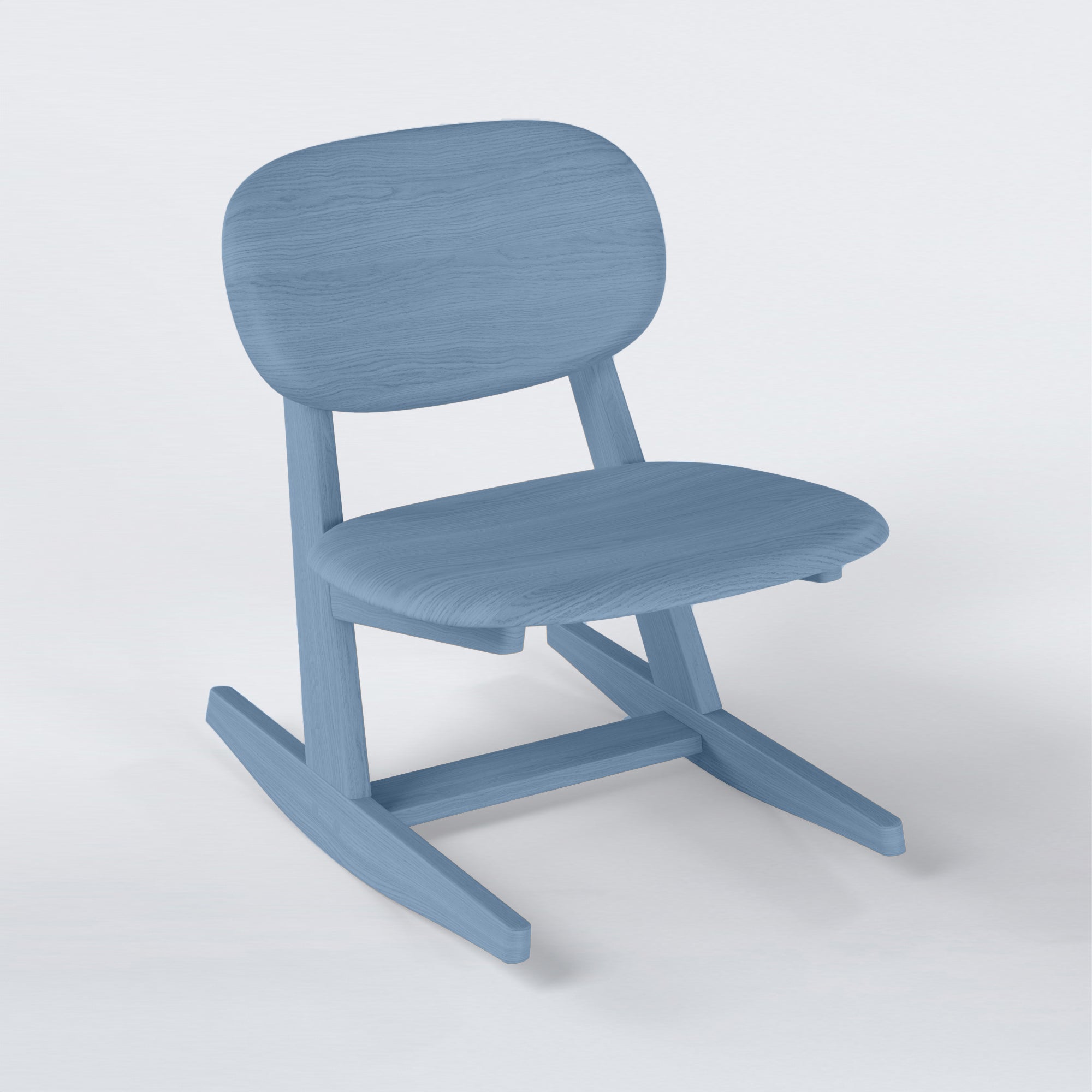 KufenKarl Rocking Chair in light-blue – fresh and contemporary, introducing a playful yet sophisticated touch.