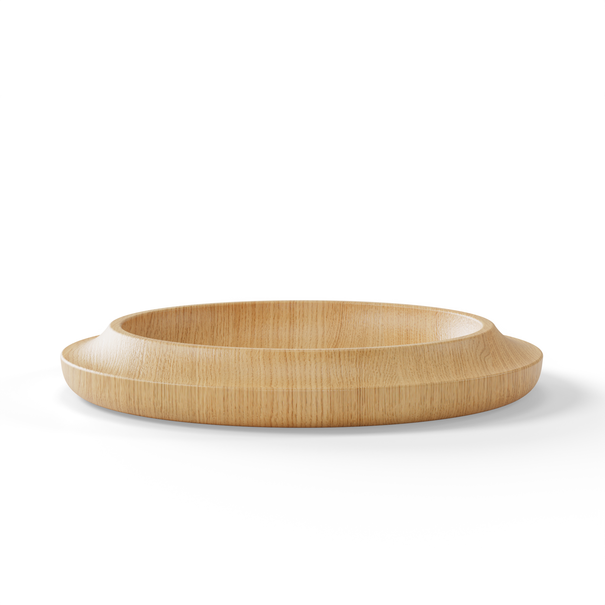 WAAN Floor Bowl in oak nature — a minimalist interpretation of classic wooden craftsmanship