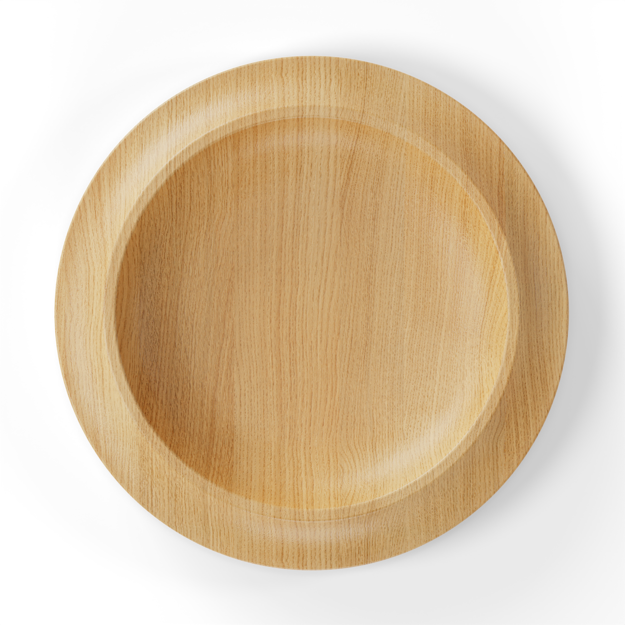 WAAN Floor Bowl in natural oak—beautifully crafted wooden bowls with a light, contemporary finish, ideal for modern interiors.