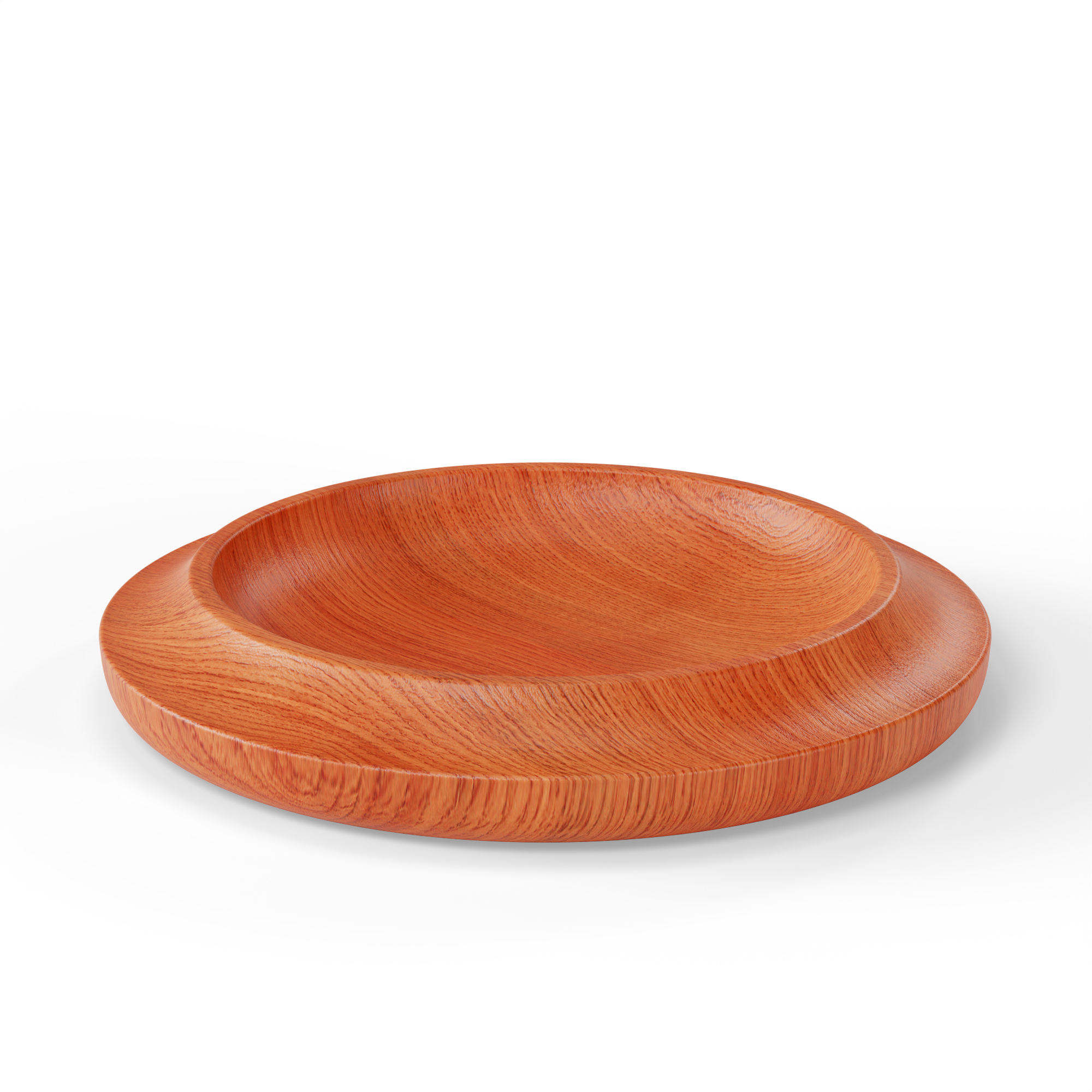 WAAN Table Bowl in orange finish — a vibrant wooden bowl that adds a bold accent to table settings.
