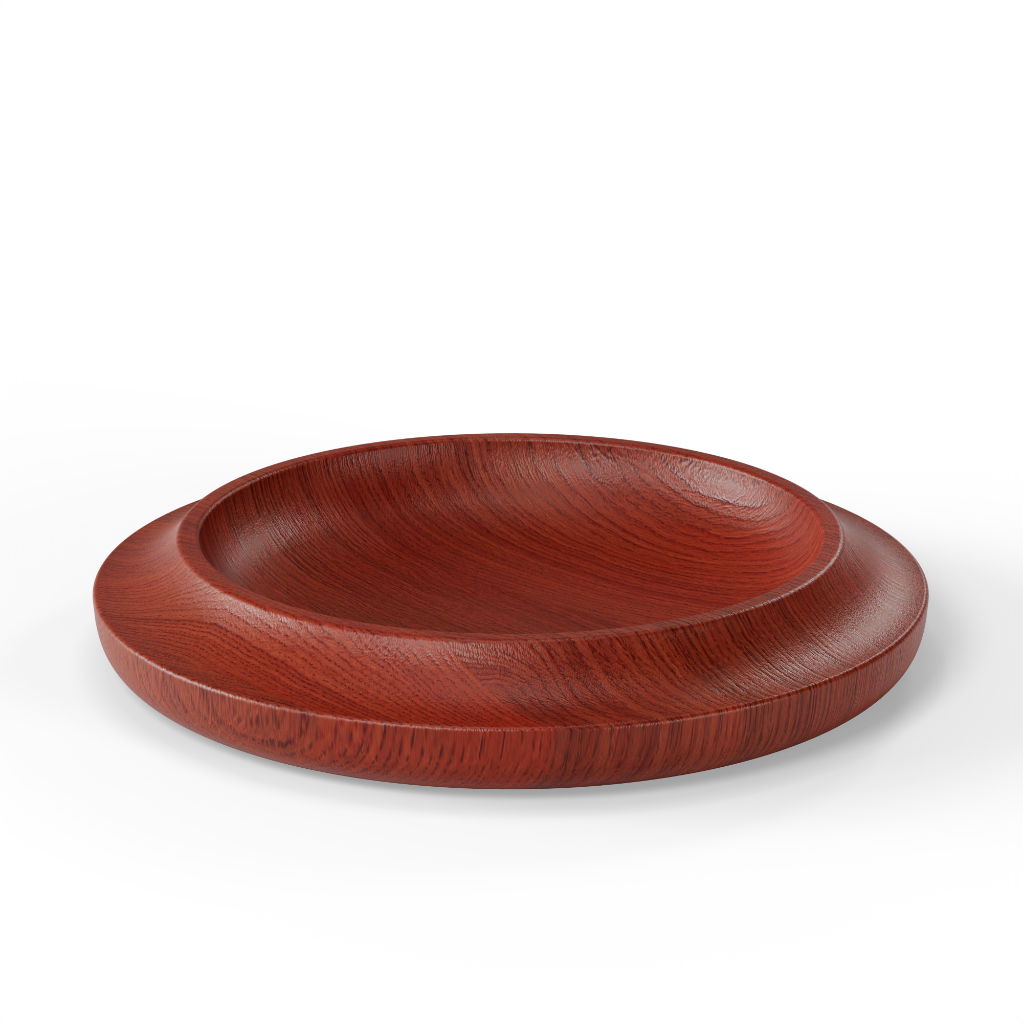 WAAN Table Bowl in Japanese red finish — warm and striking, adding a vibrant touch to any space.