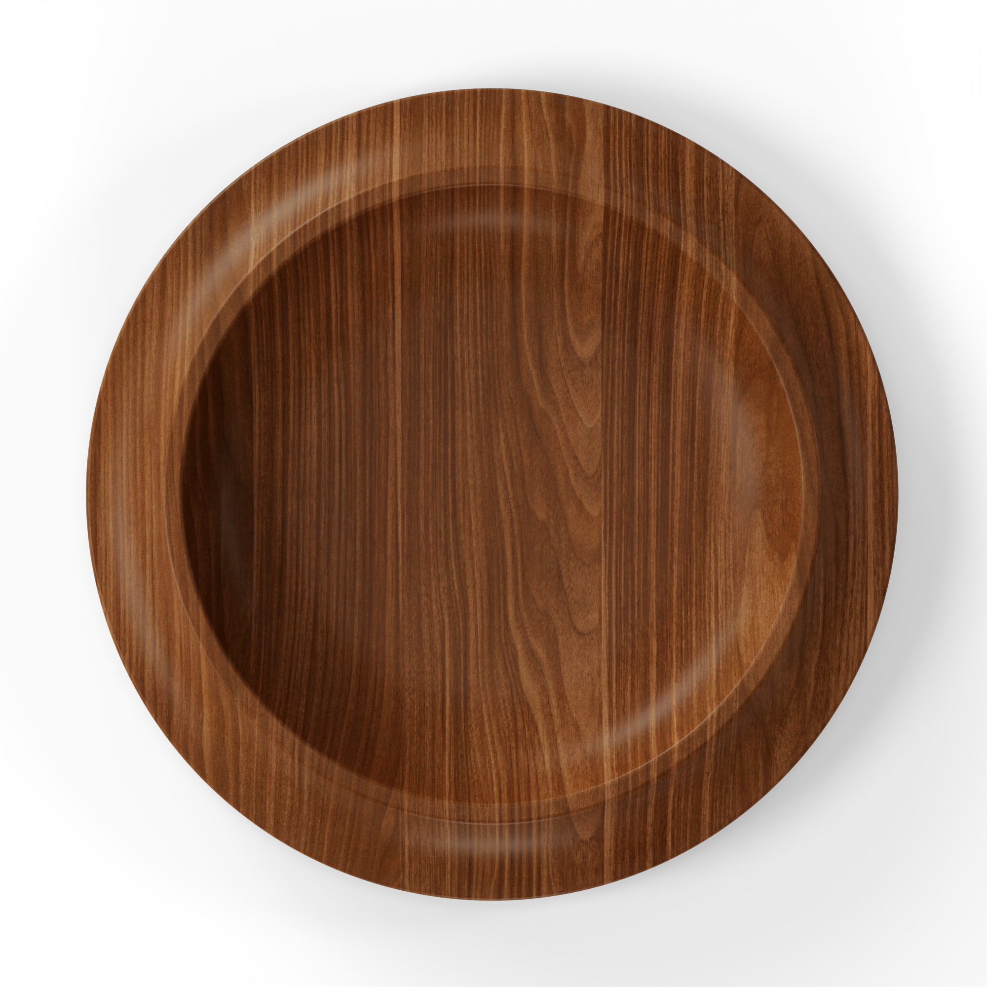 WAAN Floor Bowl in walnut dark — a rich, dark-toned wooden bowl designed for statement interior styling.