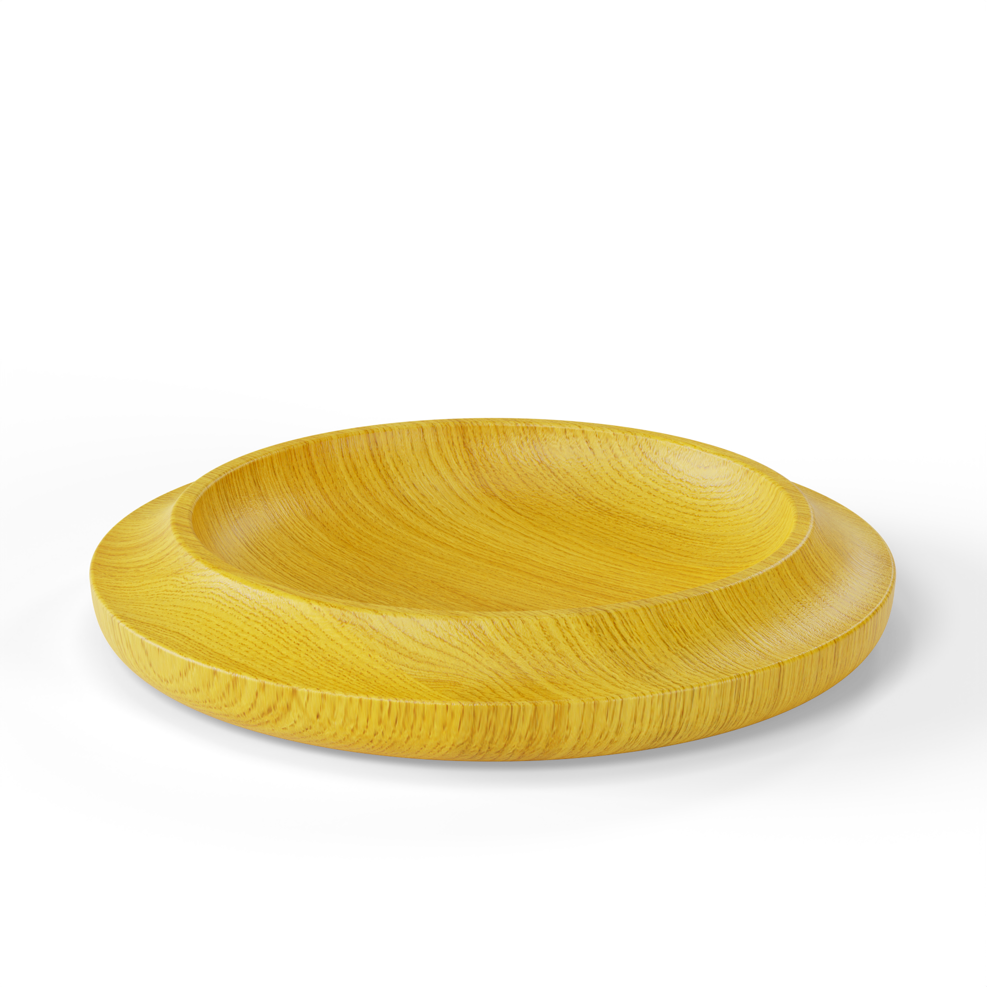 WAAN Floor Bowl in yellow — a large, warm-toned centerpiece that enriches interiors with color