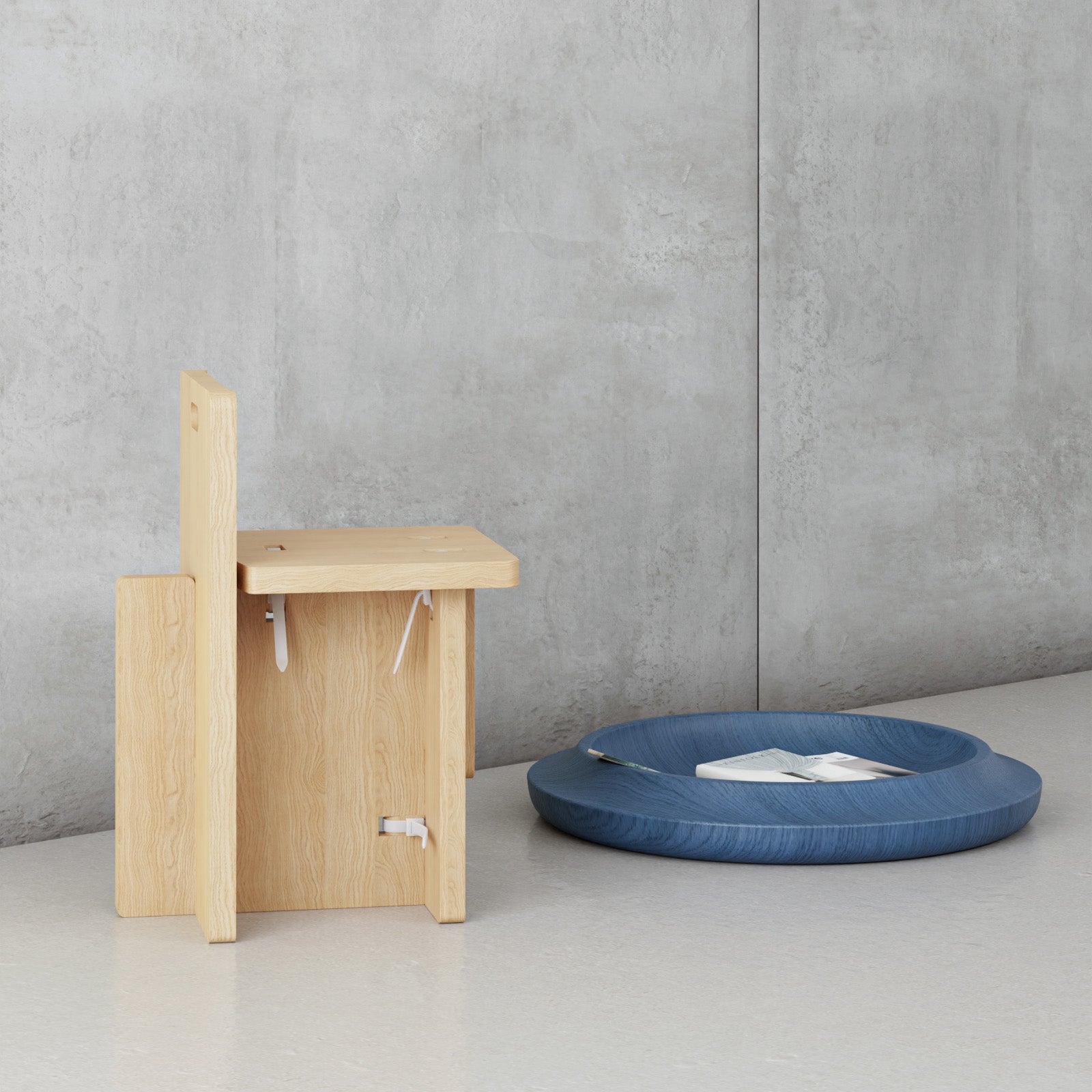 BO_ Chair and WAAN floor bowl