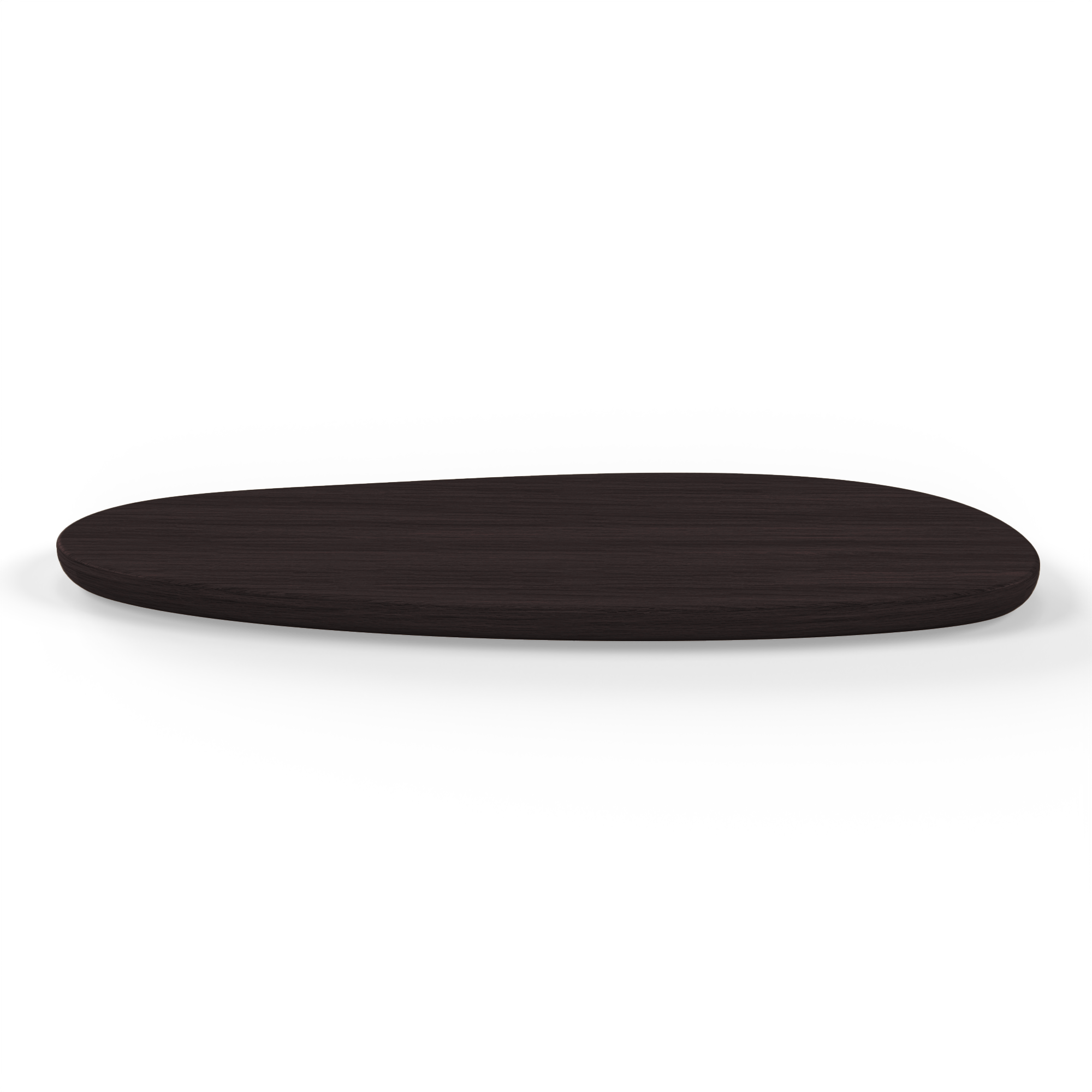 Pebble Long serving board in walnut black finish—a sleek and elongated tray for sushi, cheese boards, and modern food presentation.