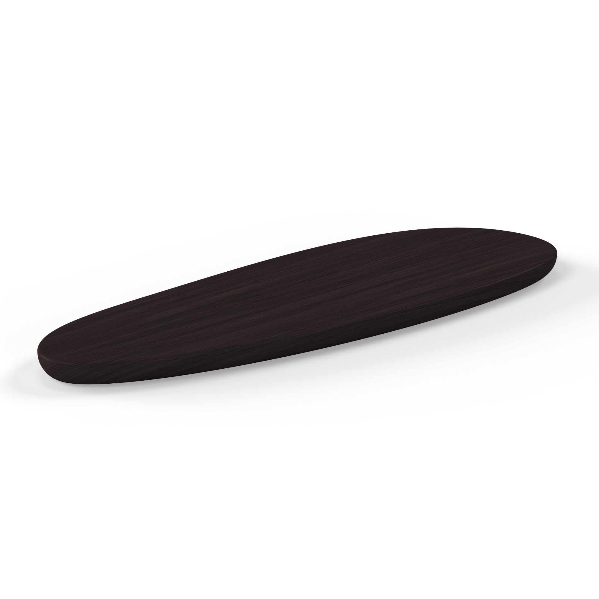 Pebble Long serving board in walnut black finish—a sleek and elongated tray for sushi, cheese boards, and modern food presentation.