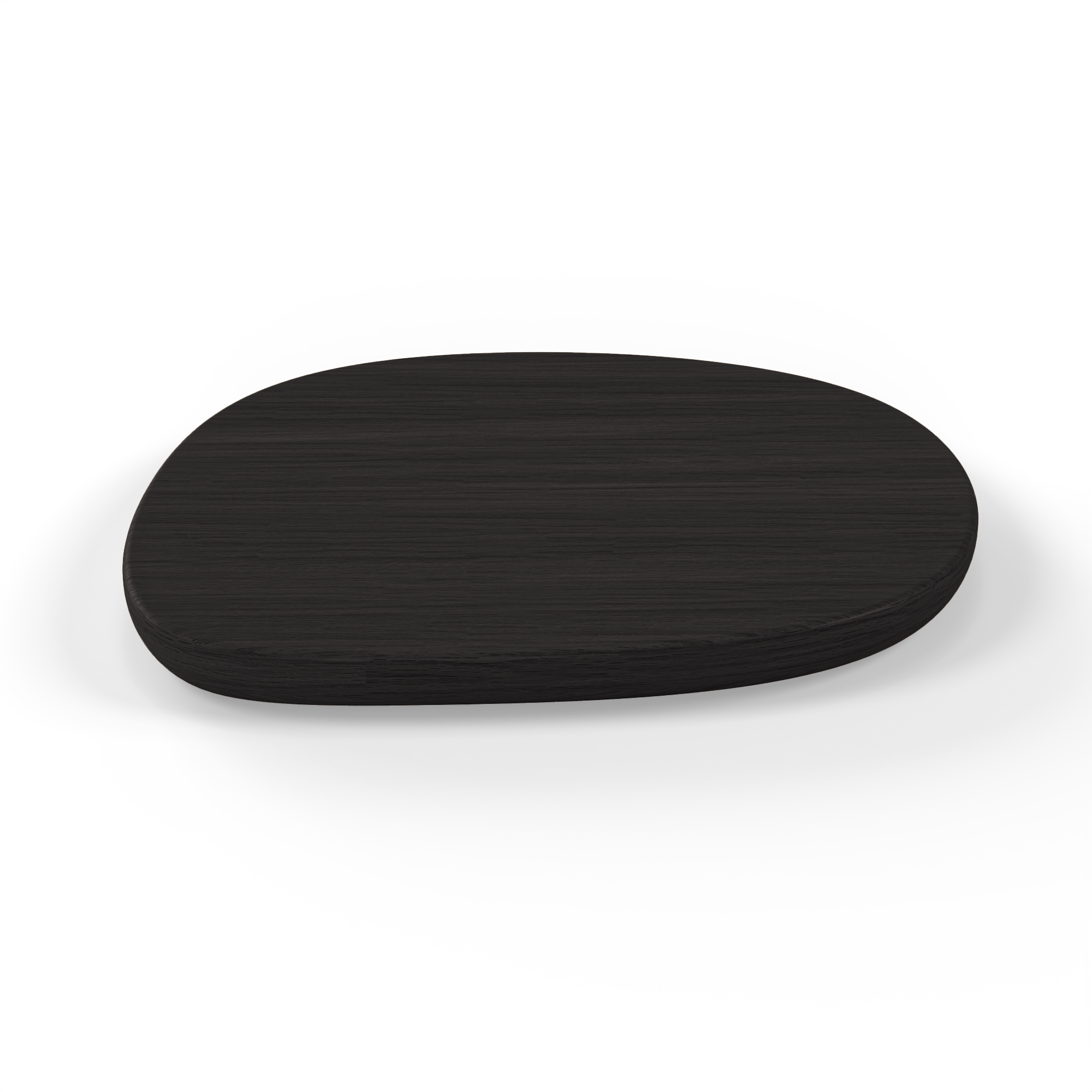 Pebble Medium serving board in walnut black finish—a versatile and modern wooden tray for refined dining and entertaining.