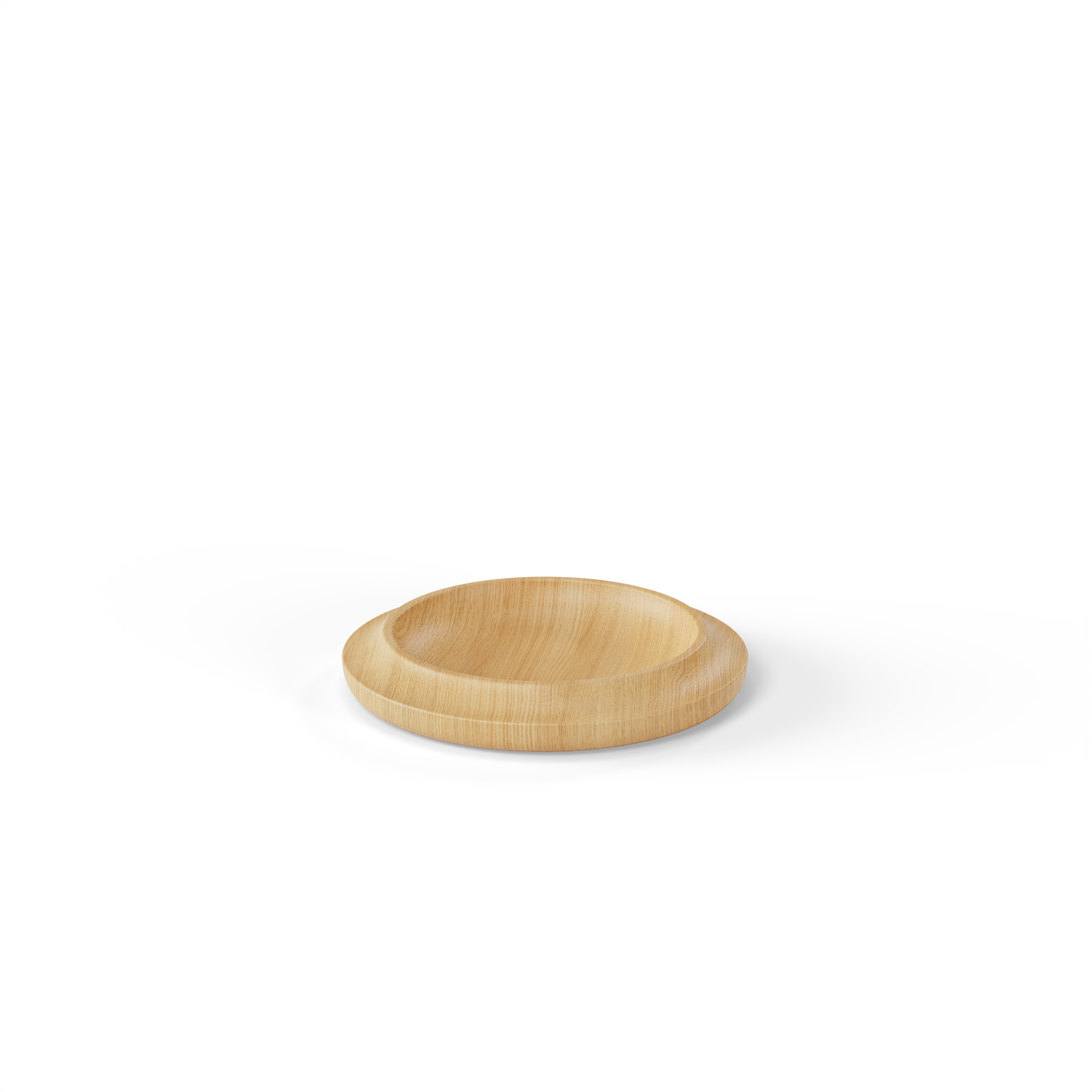 WAAN Table Bowl in natural oak—a handcrafted wooden bowl blending functionality and sculptural beauty.