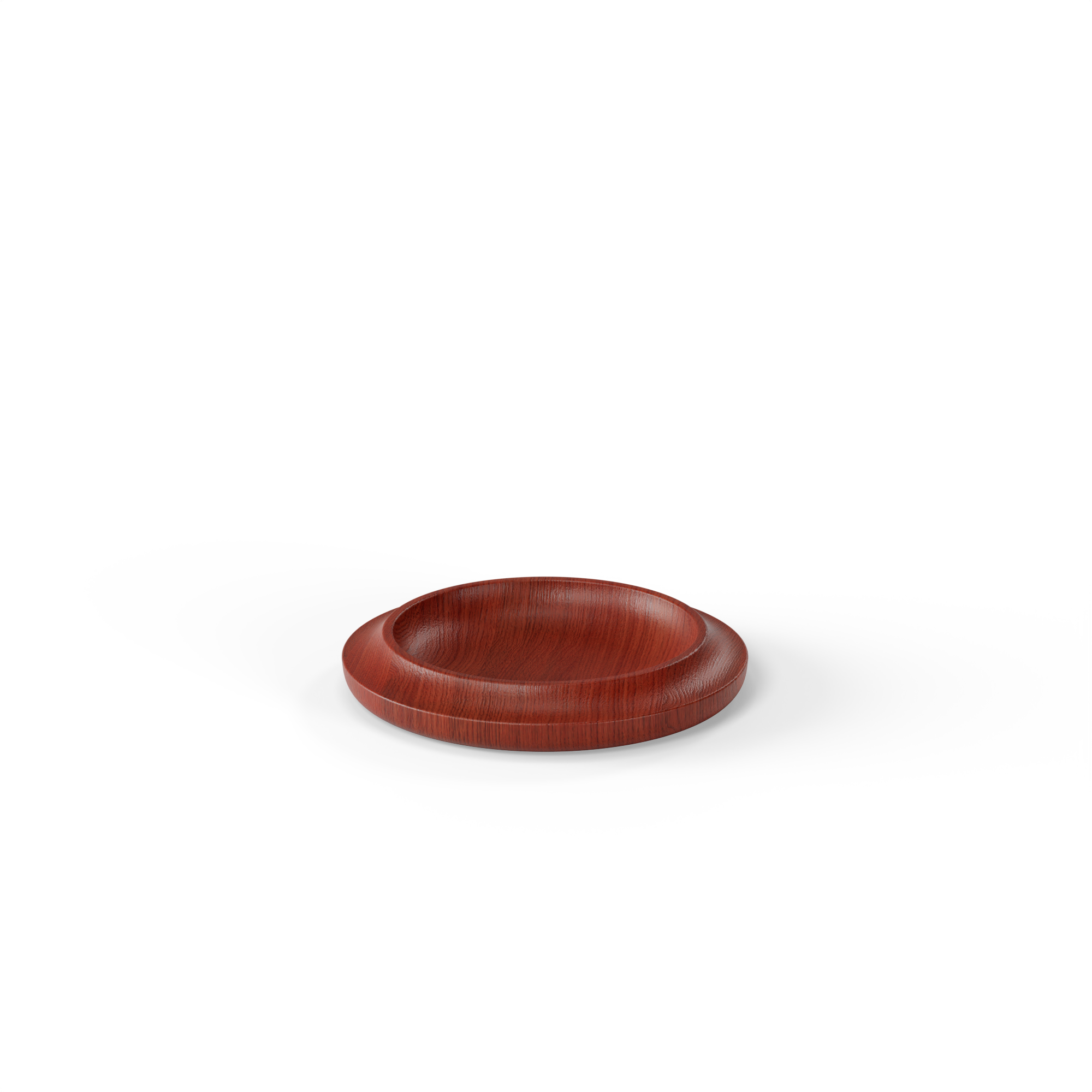 WAAN Table Bowl in deep red finish—a bold and artistic centerpiece for contemporary spaces.