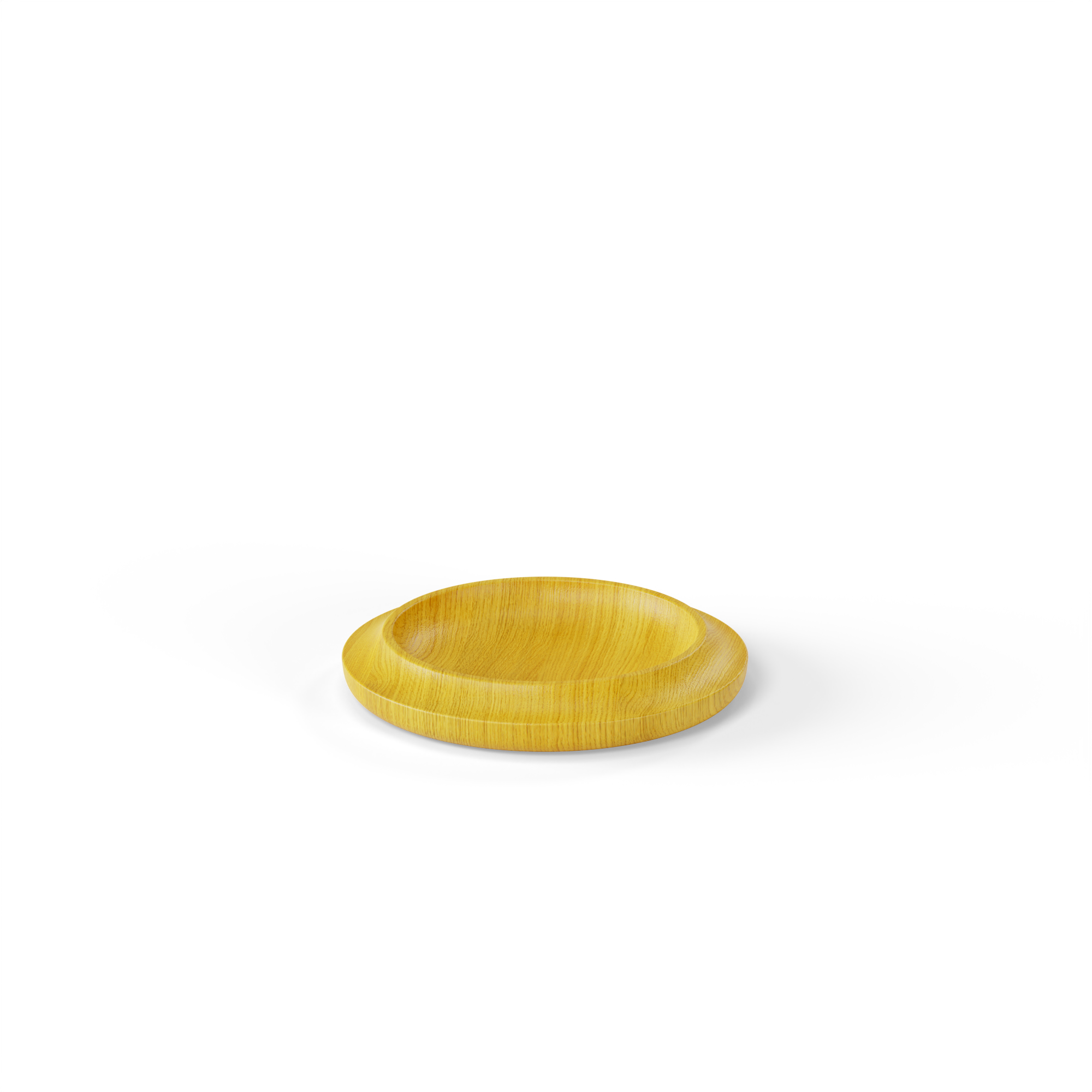 WAAN Table Bowl in golden yellow finish—vibrant and modern wooden bowl for elegant decor.
