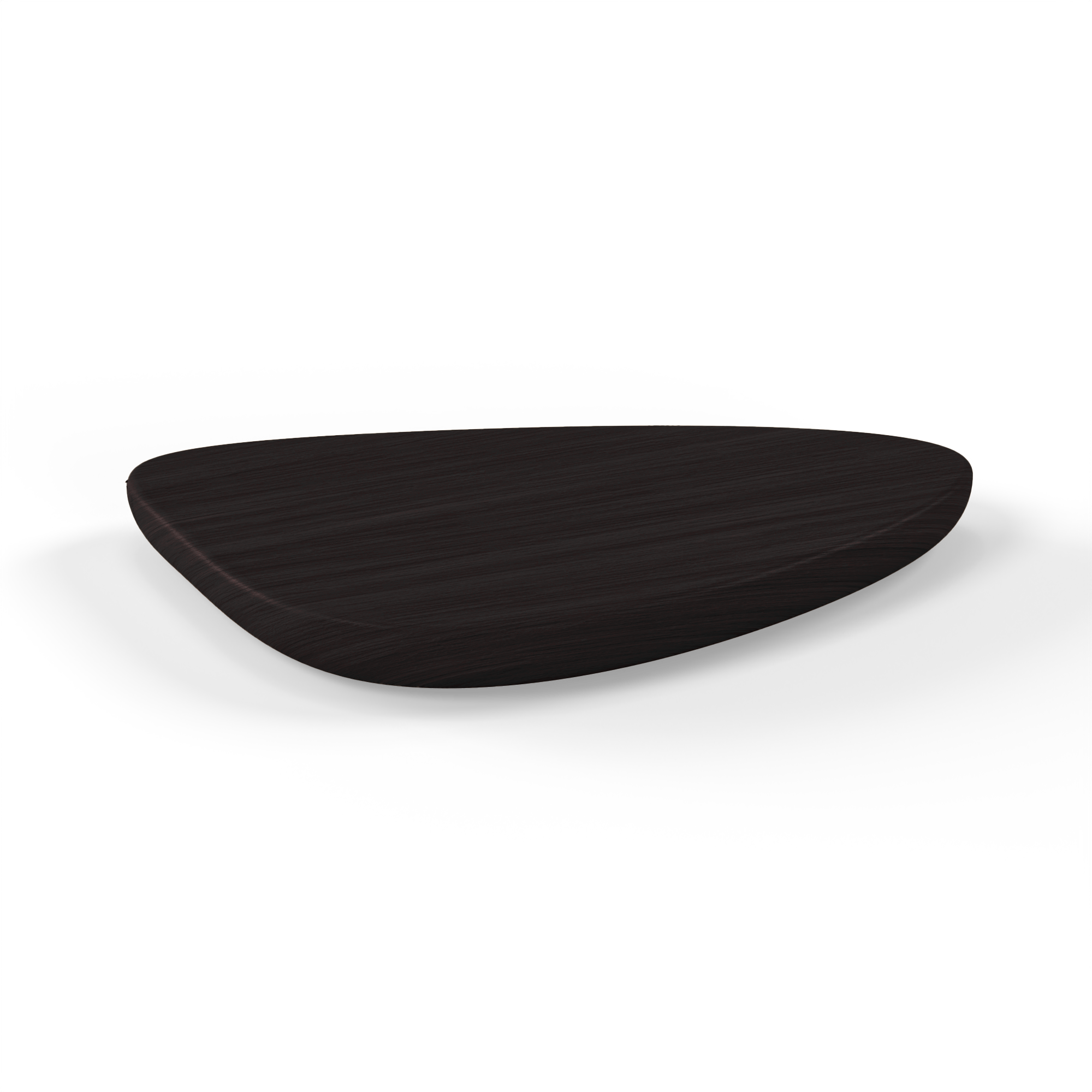 Pebble Small serving board in walnut black finish—compact and stylish wooden tray for appetizers, sushi, and elegant plating.