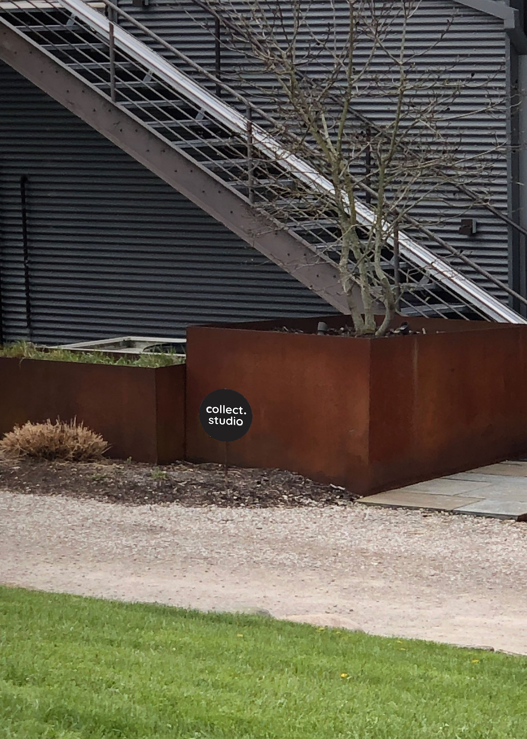 Exterior view of Collect Studio's workshop.