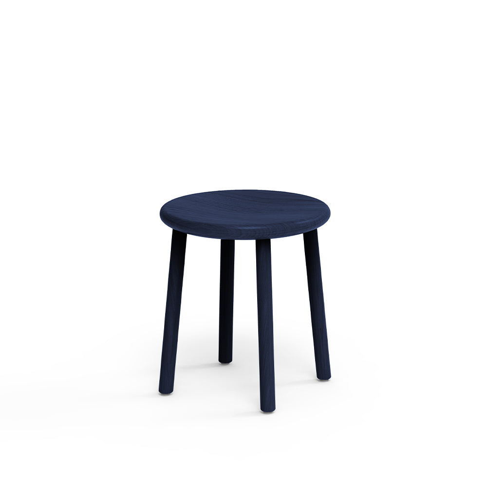 AI Collection 18-inch wooden stool featuring timeless craftsmanship