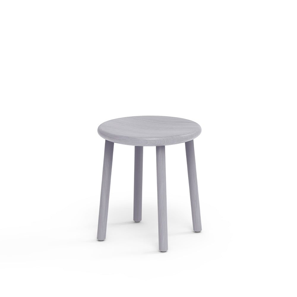 AI Collection 18-inch wooden stool featuring timeless craftsmanship