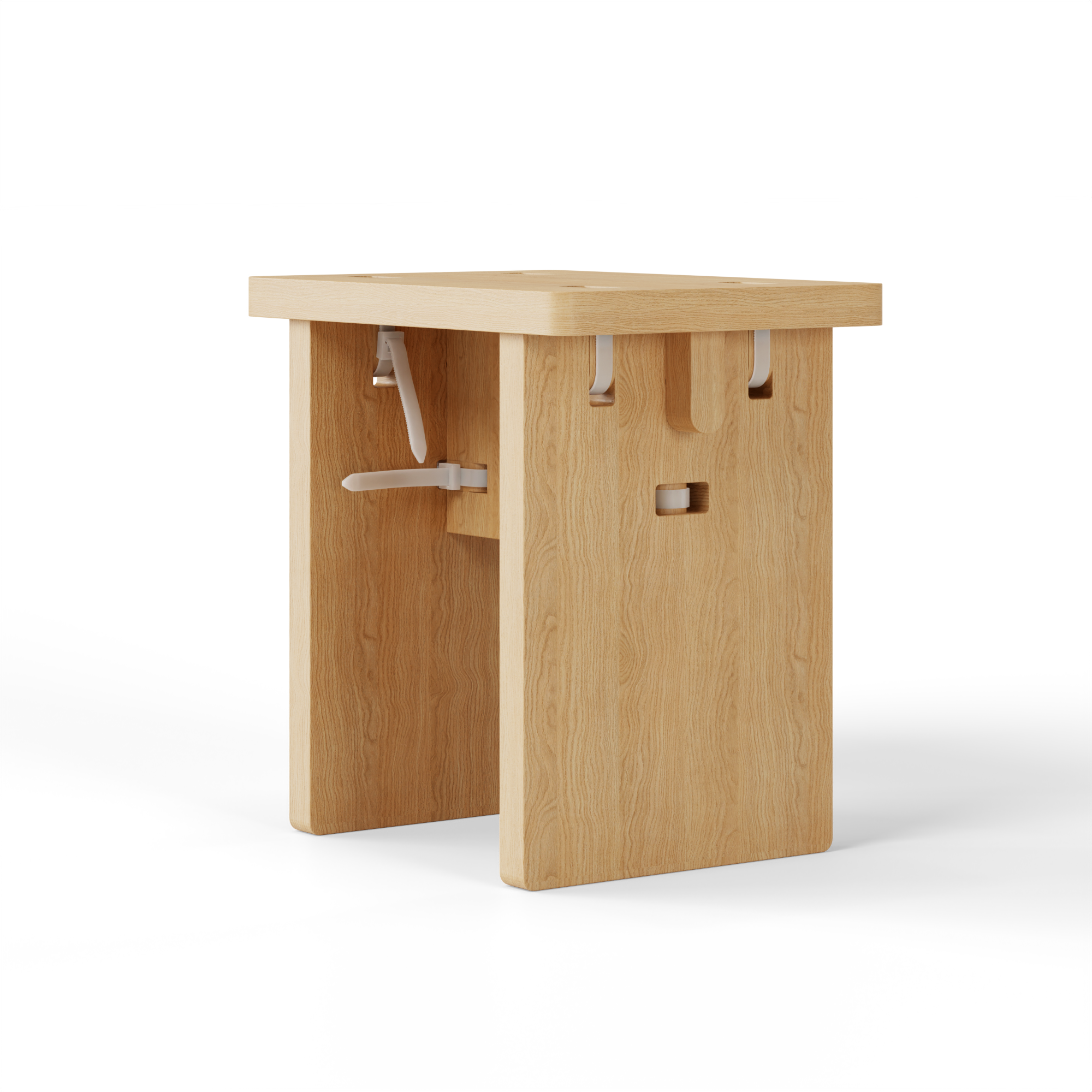 BO_ Stool by Simon Busse, available in 18-inch and 30-inch heights, showcasing innovative design and flat-pack assembly