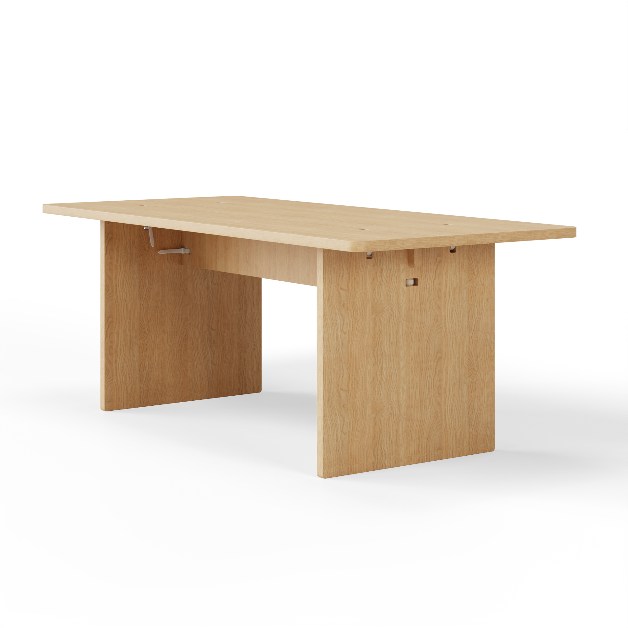 BO_ Table by Simon Busse, minimalist design, shipped as knock-down furniture for seamless assembly